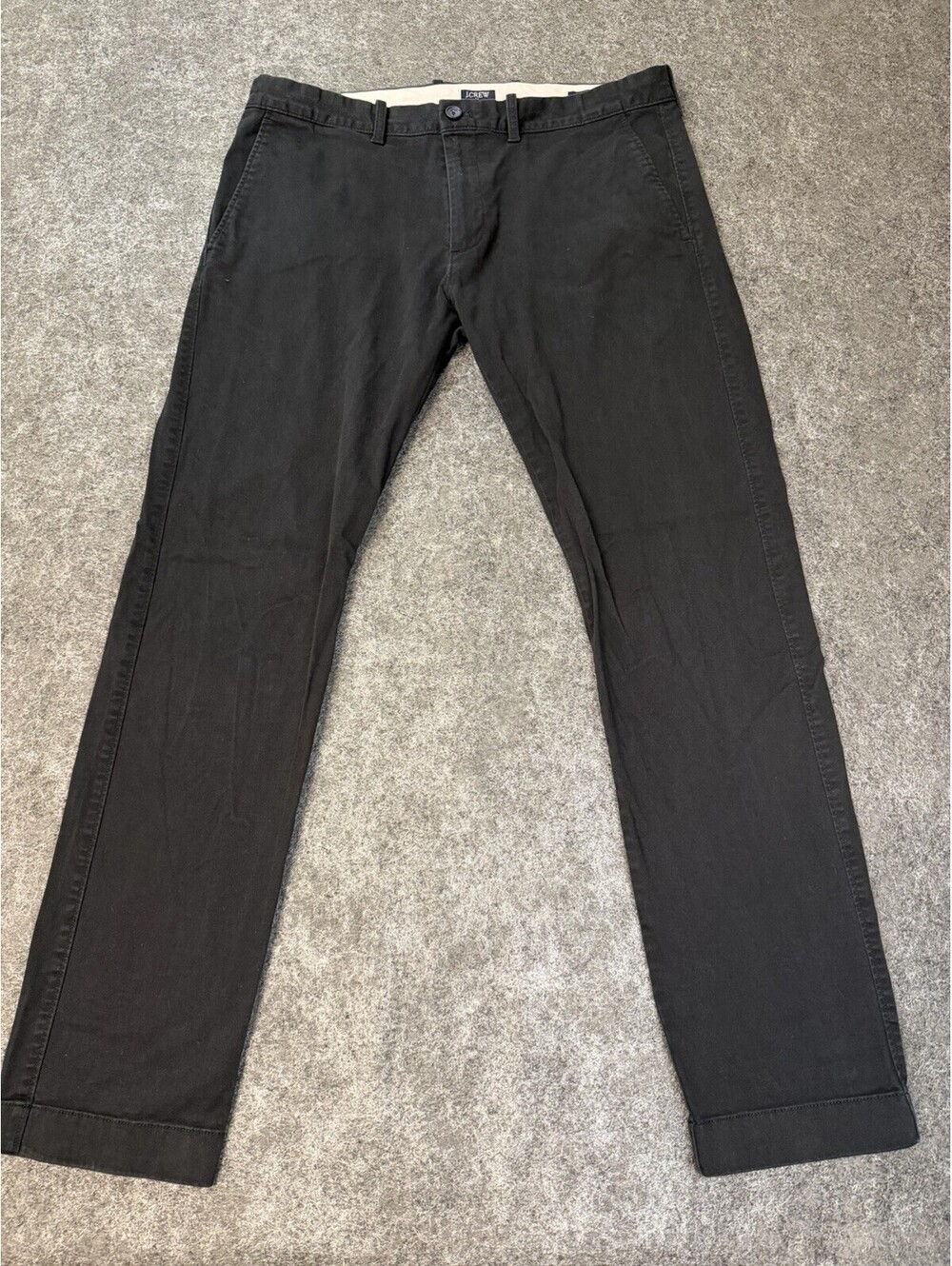 J. Crew Flex Slim Chino Pants Men’s W36 X L32 Black Stretch Flat Front